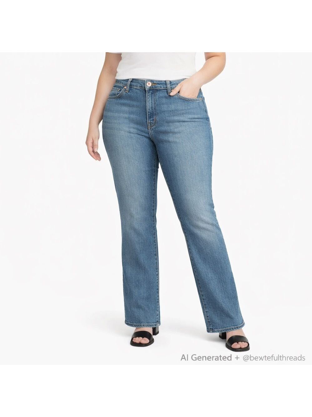 Levi’s 529 Size 16 Medium Wash Curvy Bootcut Jeans Tall